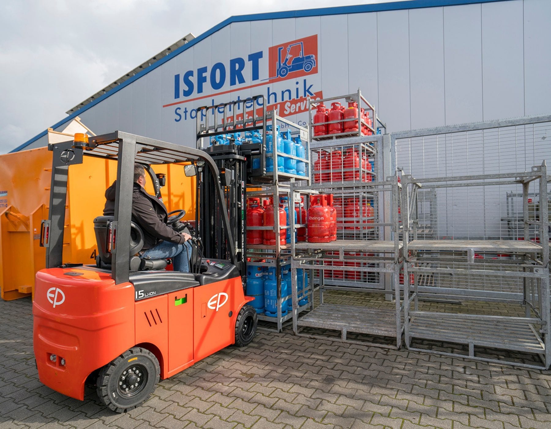 Red EP electric forklift