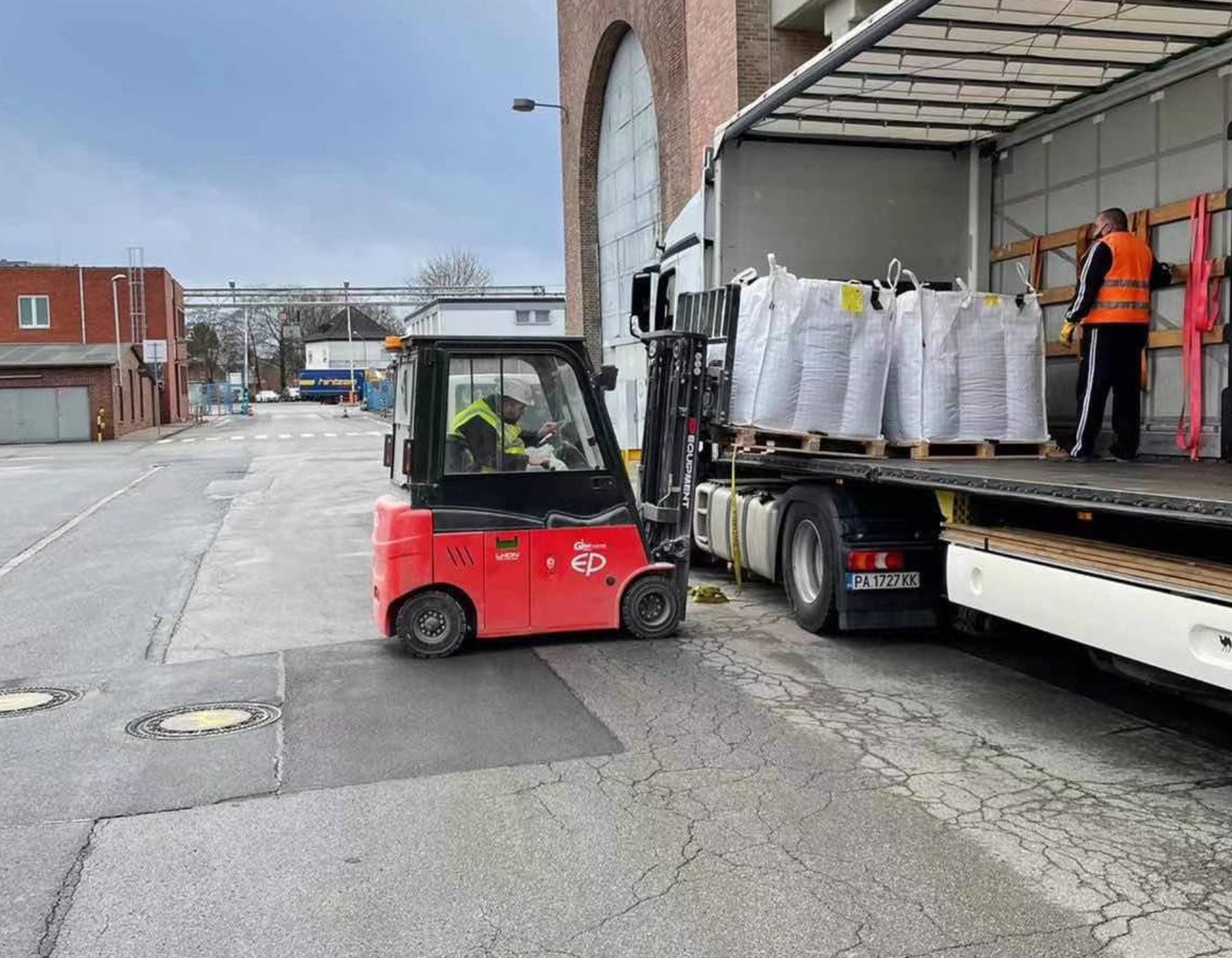 Red EP electric forklift