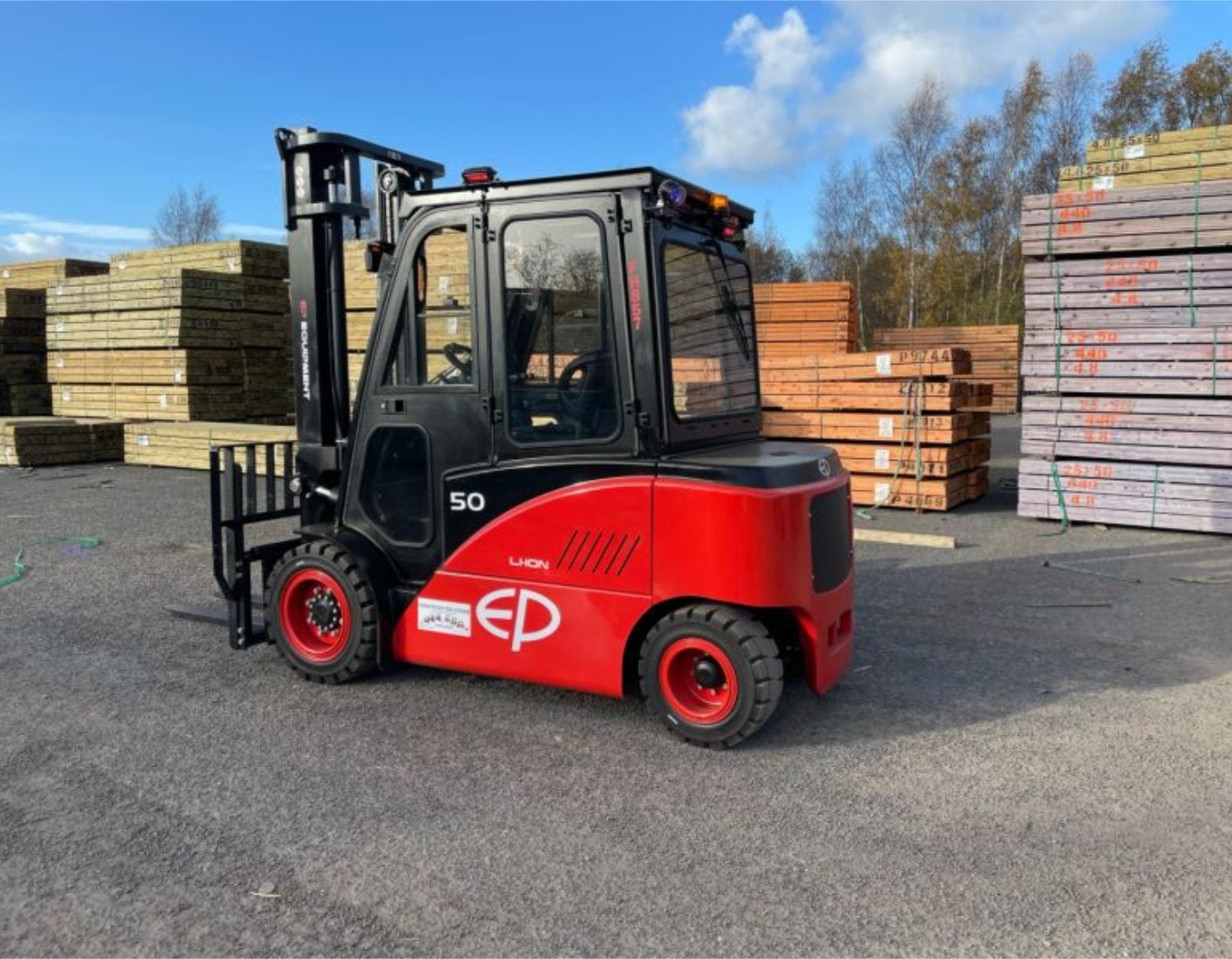 Red EP electric forklift