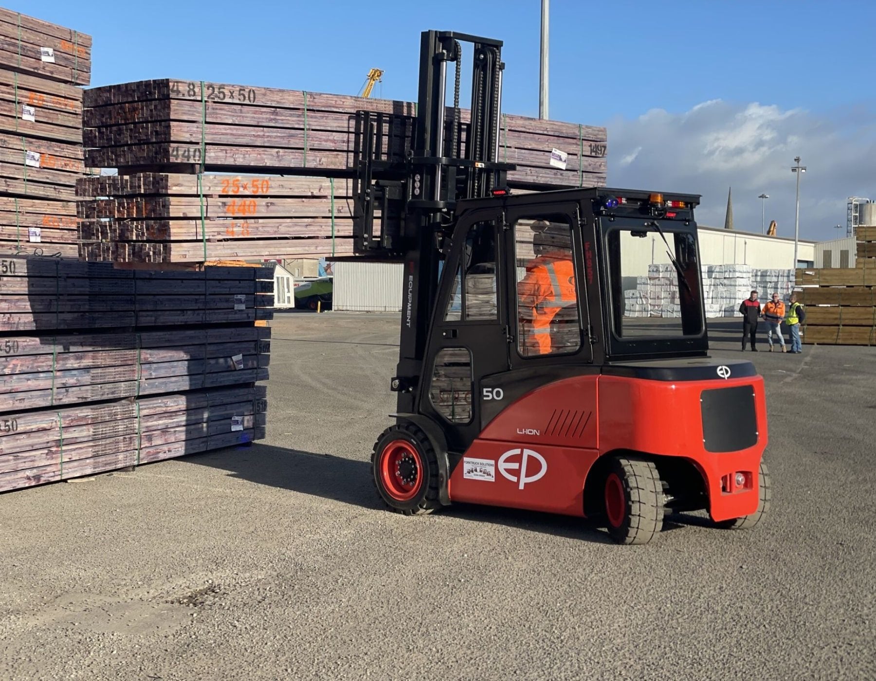Red EP electric forklift