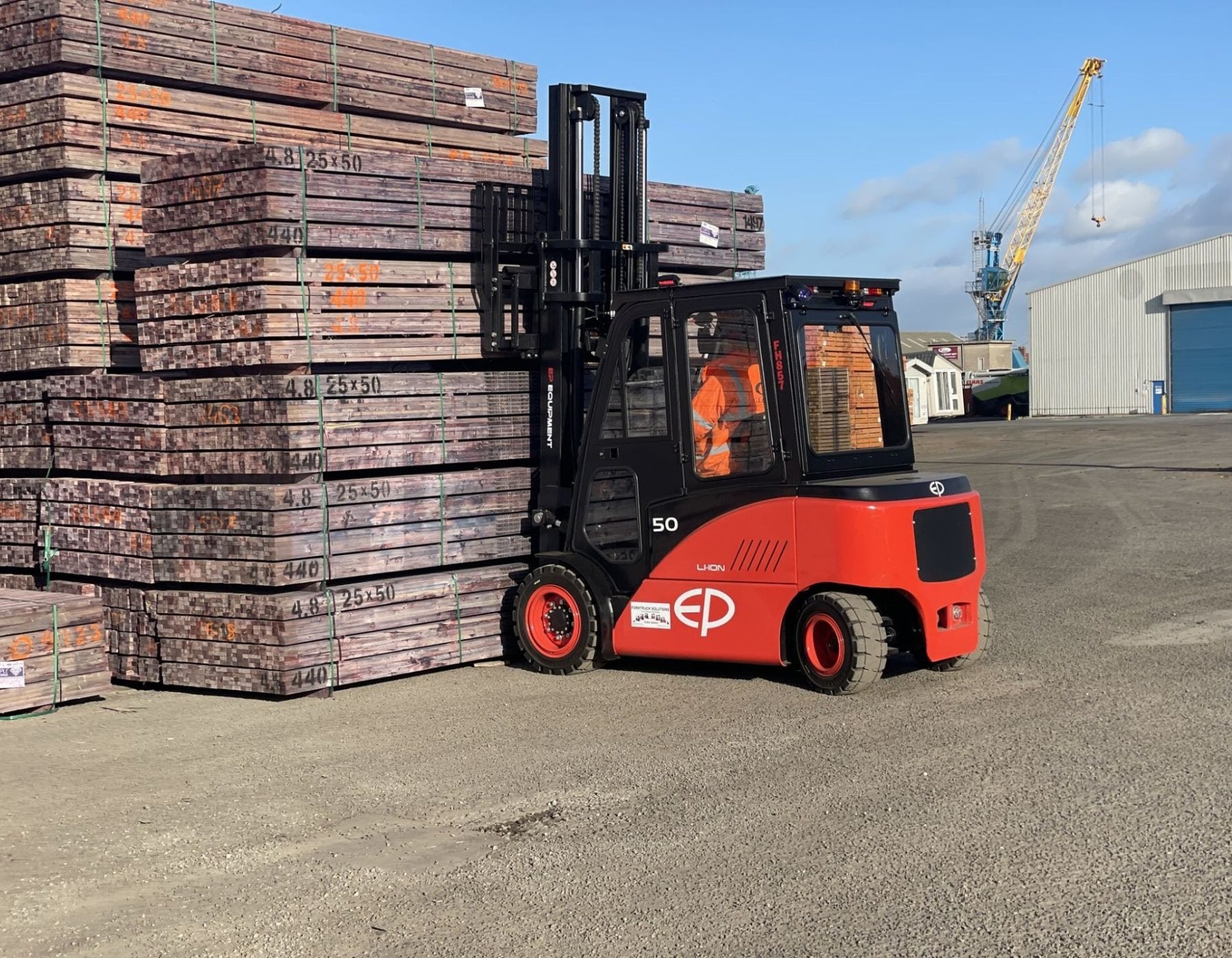 Red EP electric forklift