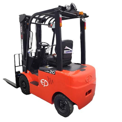 EP EFL 201 Li-Ion Electric Forklift Truck (behind side on view)