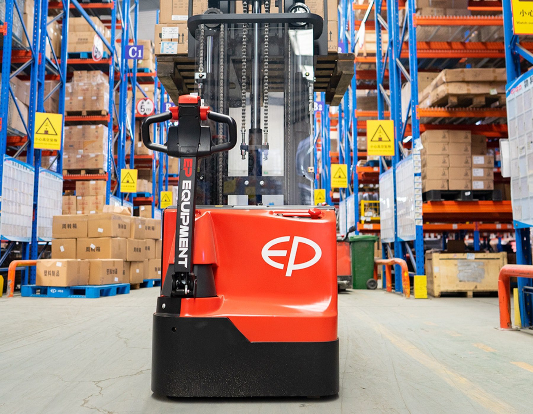 Red EP truck forklift