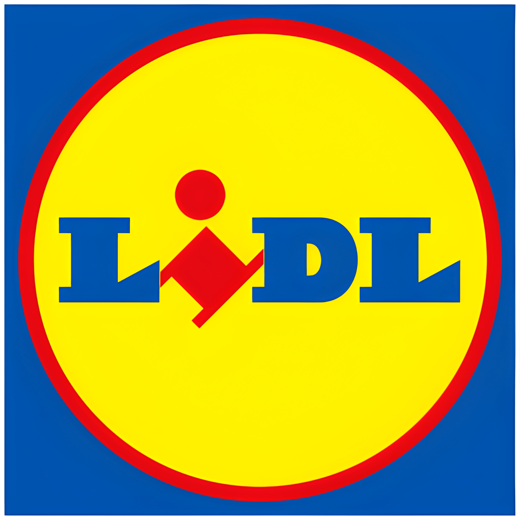 Lidl logo on a blue background