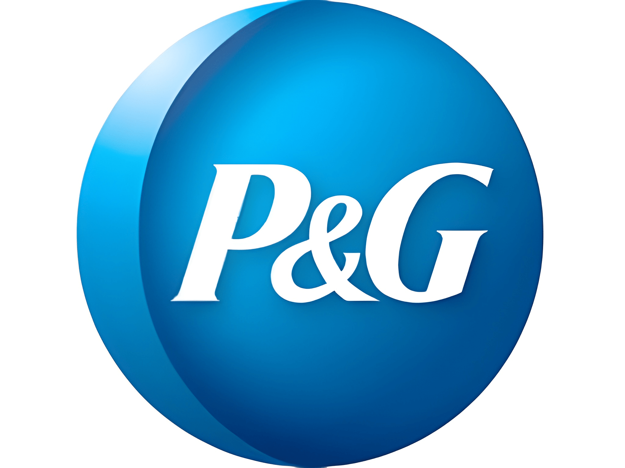 P&G logo on a blue circular background